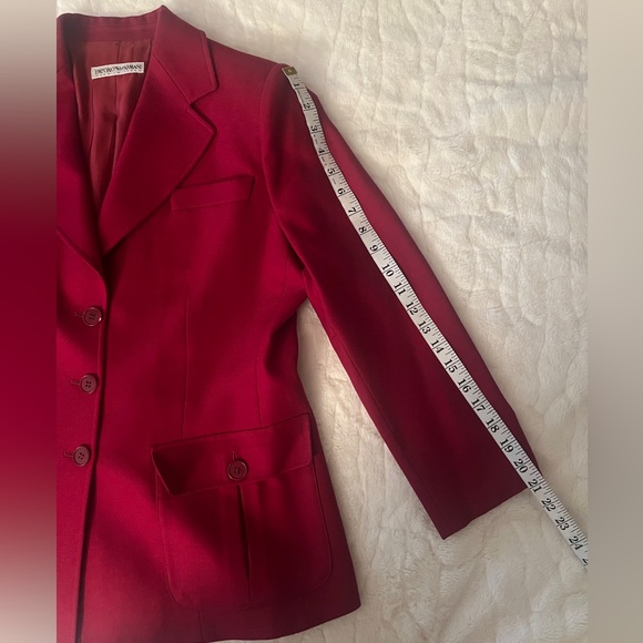 Emporio Armani Red Blazer size S - Picture 8 of 13